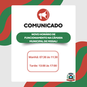 Câmara Municipal de Missal adota novo horário de funcionamento a partir de 11 de agosto.