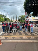 Presidente da Câmara de vereadores Elias Andrade, e vereador Tarcísio Mascarello Participam da Blitz de Conscientização Contra a Dengue e Chikungunya em Missal