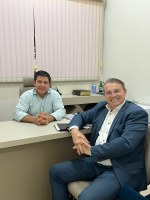Presidente Elias Andrade recebe assessor da Casa Civil, Beto Lunitti.