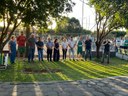 Vereadores participam da entrega da quadra de areia no distrito de Dom Armando